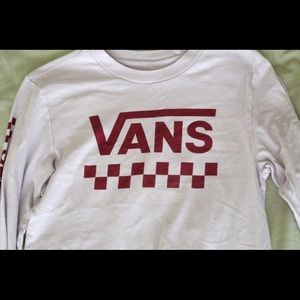 Vans long sleeve logo tee